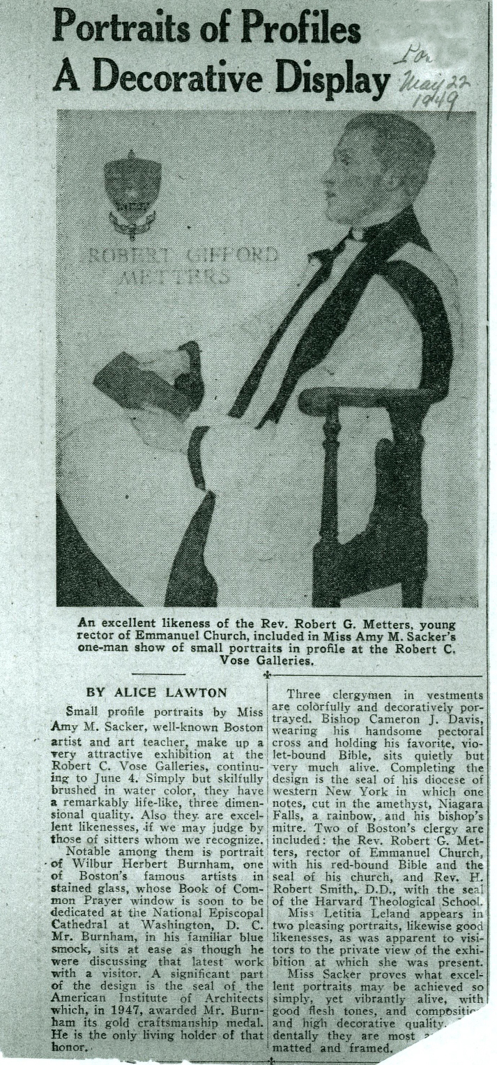1949 exhibition article